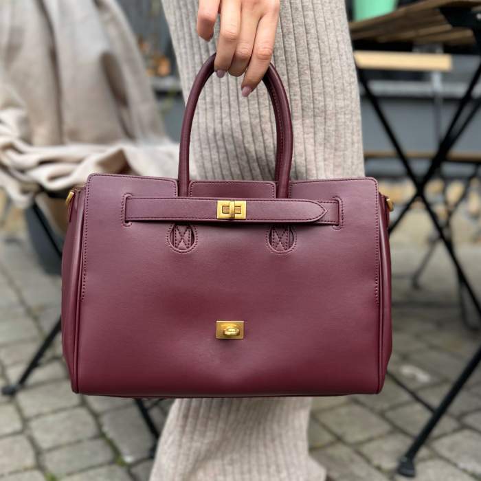 Шкіряна жіноча сумка Red 5-W-1012