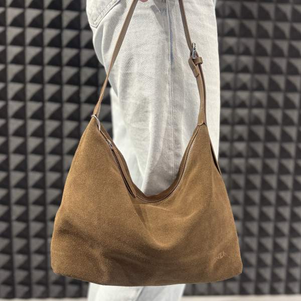 Замшева жіноча сумка Green 5-W-1018